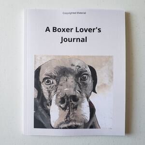 A Boxer Lover’s Journal: Spencer Black Lined 120 Page Notebook
